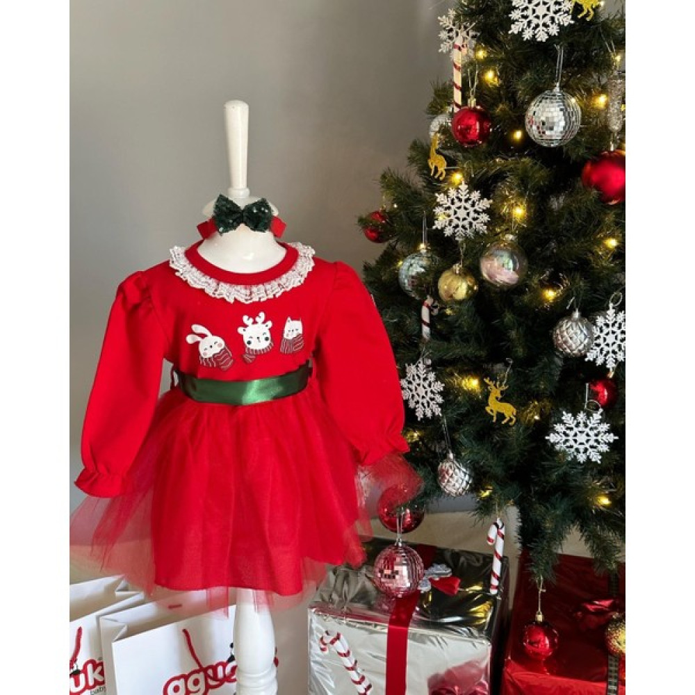 Soft and Baby Kız Çocuk Yeni Yıl Tüllü Yılbaşı Elbise Taç Hediyeli Kız Çocuk Elbise Fiyatı