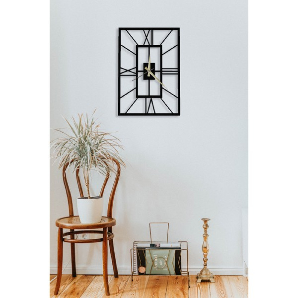 Soft Art Home Black Four Metal Duvar Saati - 50 x 50 cm - Siyah Dekoratif Saat Fiyatı
