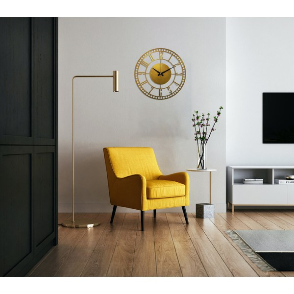 Soft Art Home Gold Minute Metal Duvar Saati - 70 x 70 cm Dekoratif Saat Fiyatı