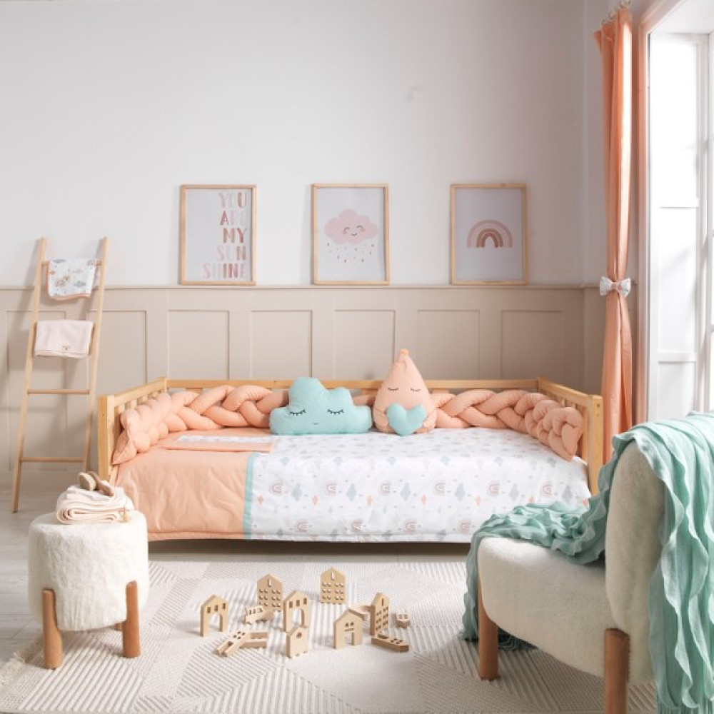 Soft Baby Alice Eko Örgü Montessori Uyku Seti - Renkli - 90x190 Bebek-Çocuk Odası Fiyatı