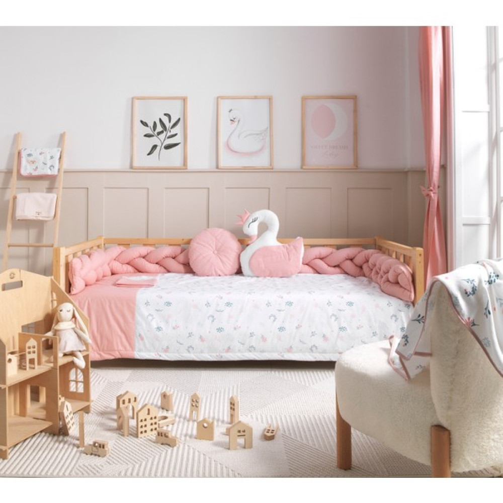 Soft Baby Flowers Eko Örgü Montessori Uyku Seti - Pembe - 90x190 Bebek-Çocuk Odası Fiyatı