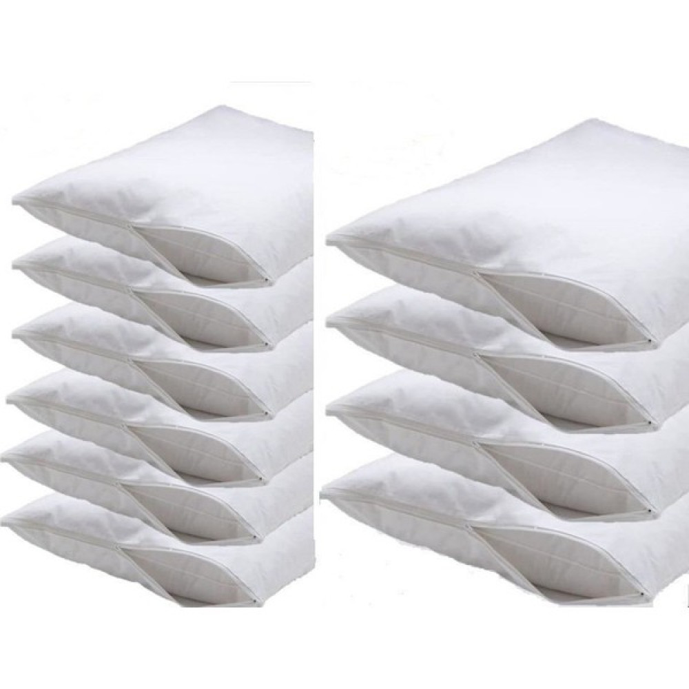 Soft Colours Fermuarlı 10 Adet Beyaz Yastık Astarı %100 Pamuk Yastık Kılıfı Koruyucu Yastık Kılıfı Fiyatı