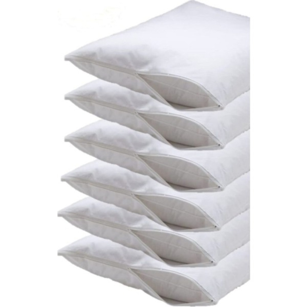 Soft Colours Fermuarlı 6 Adet Yastık Içi Koruyucu Beyaz Yastık Kılıfı Pamuk Kumaş Yastık Kılıfı Fiyatı