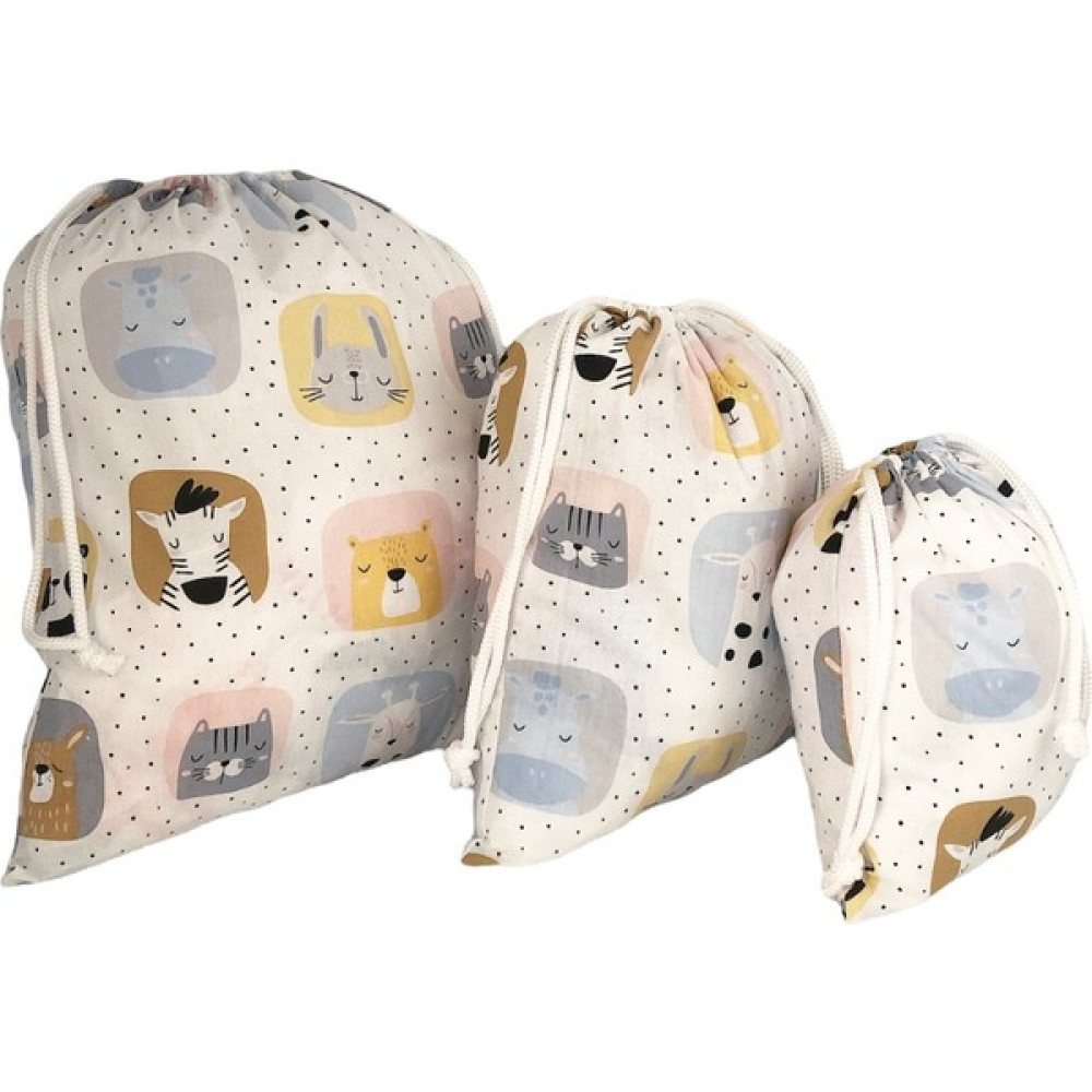 Soft Dekor Soft and Baby Animals Kumaş 3’lü Seyahat Seti - Renkli Bebek-Çocuk Odası Fiyatı
