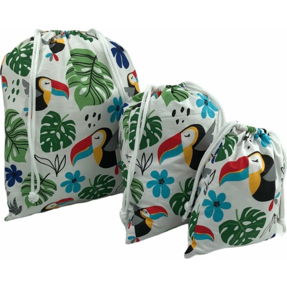 Soft Dekor Soft and Baby Papağan Kumaş 3’lü Seyahat Seti - Renkli Bebek-Çocuk Odası Fiyatı