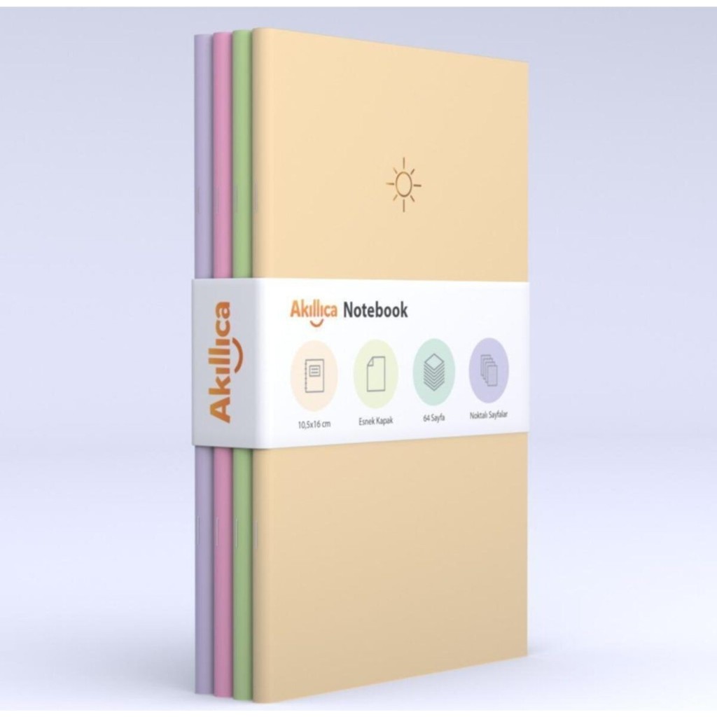 Soft Noktalı 4'lü 10X15 Defter - Renkli - tek - 13*20 Defter & Kağıt Ürünleri Fiyatı
