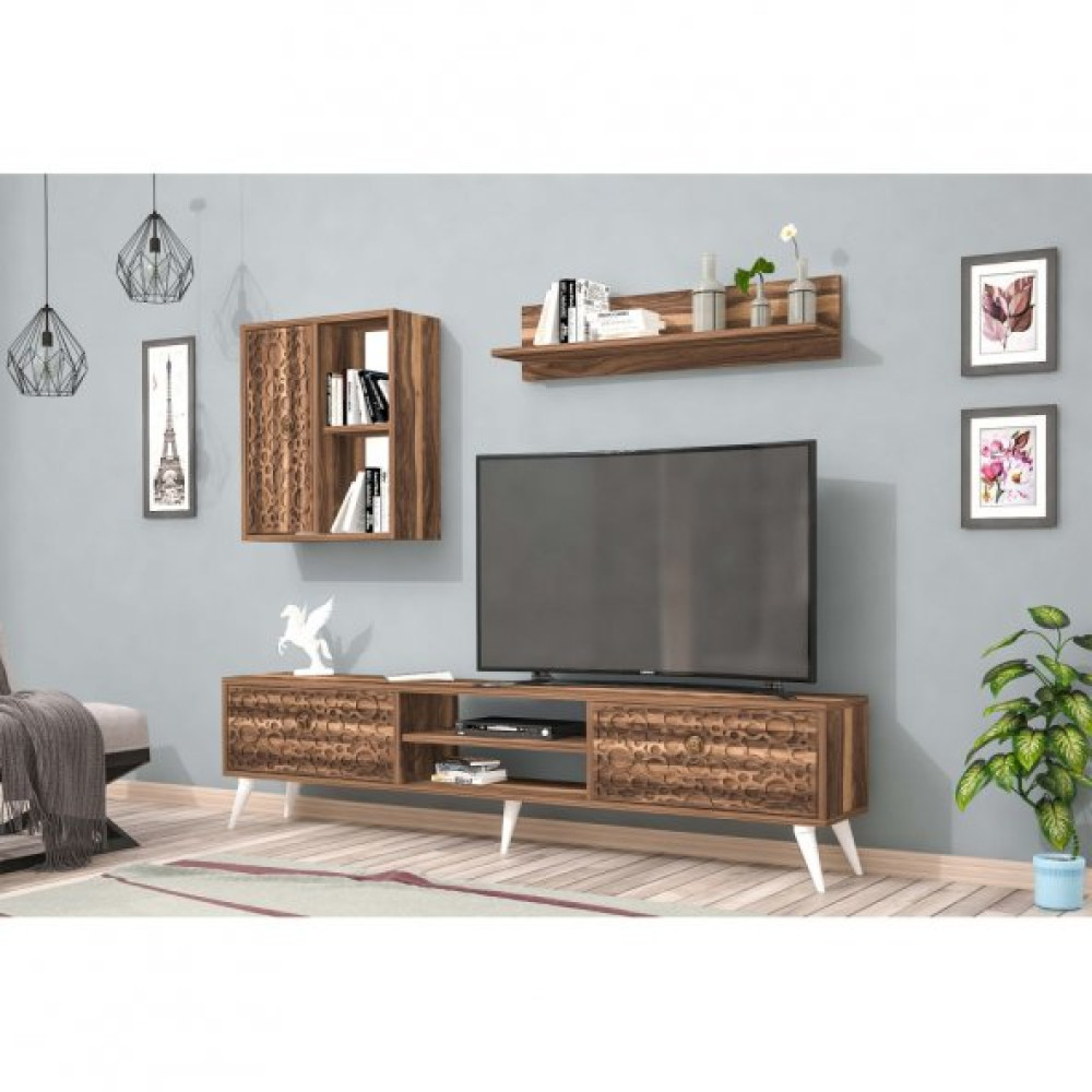 Soft Tv Tv Unitesi Ceviz Ceviz Tv Ünitesi / Sehpası Fiyatı