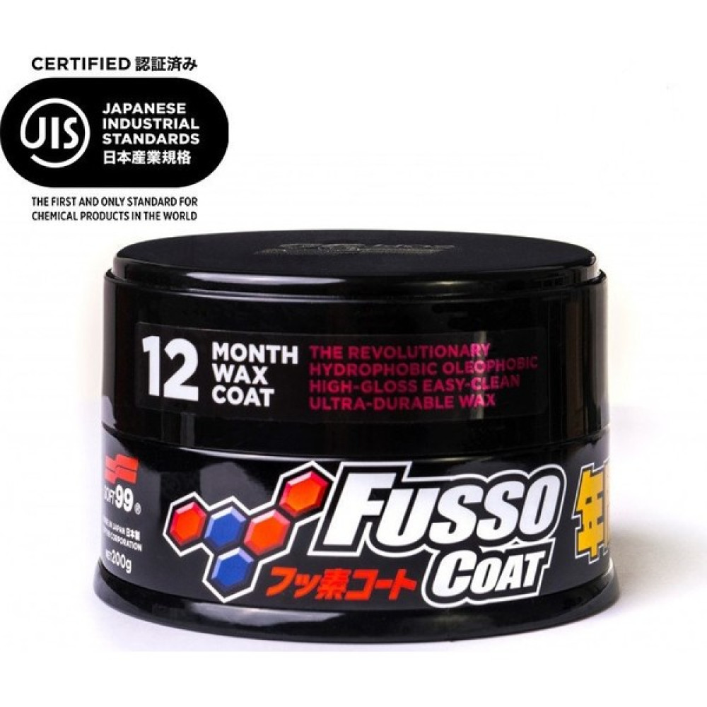 SOFT99 Fusso Coat 12 Aylık Wax Koyu Renk Avrupa Versiyon 200 gr. Oto Genel Temizlik Fiyatı