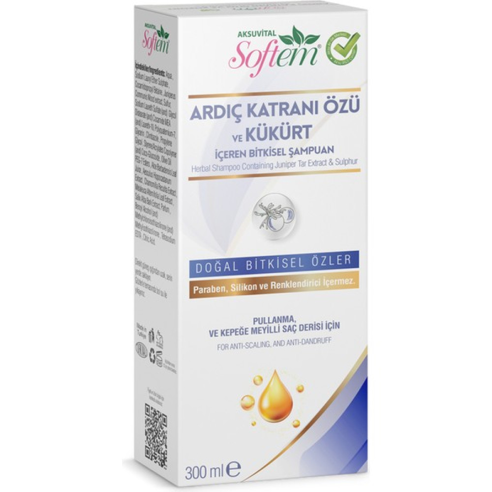 Softem Ardıç Katranı Özü Ve Kükürt Içeren Bitkisel Şampuan 300 Ml - 1 Şampuan ve Saç Kremi Fiyatı