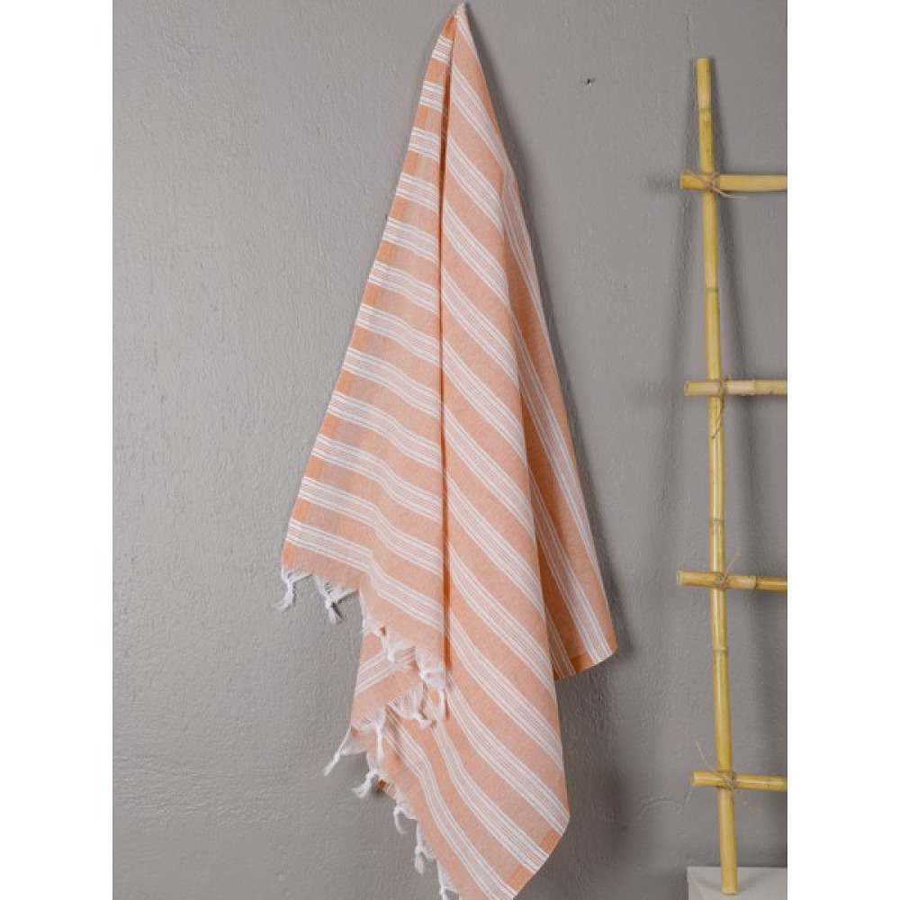 Softest Saraylı Peştemal 95 x 175 cm Pamuklu, Plaj ve Hamam Peştemali - Bej Peştamal Fiyatı