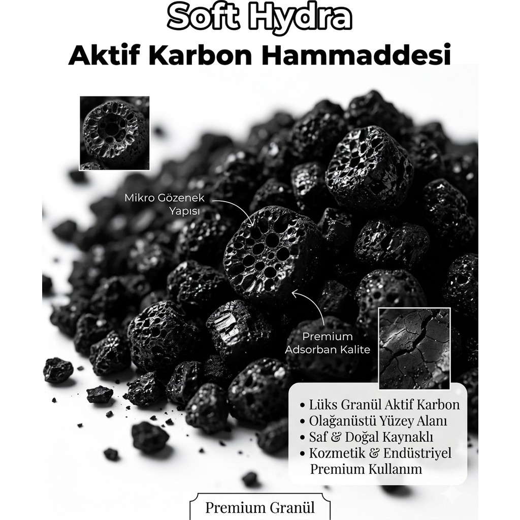 Softhydra Çok Amaçlı Toz Aktif Karbon – Hammadde - 10KG Diğer Fiyatı