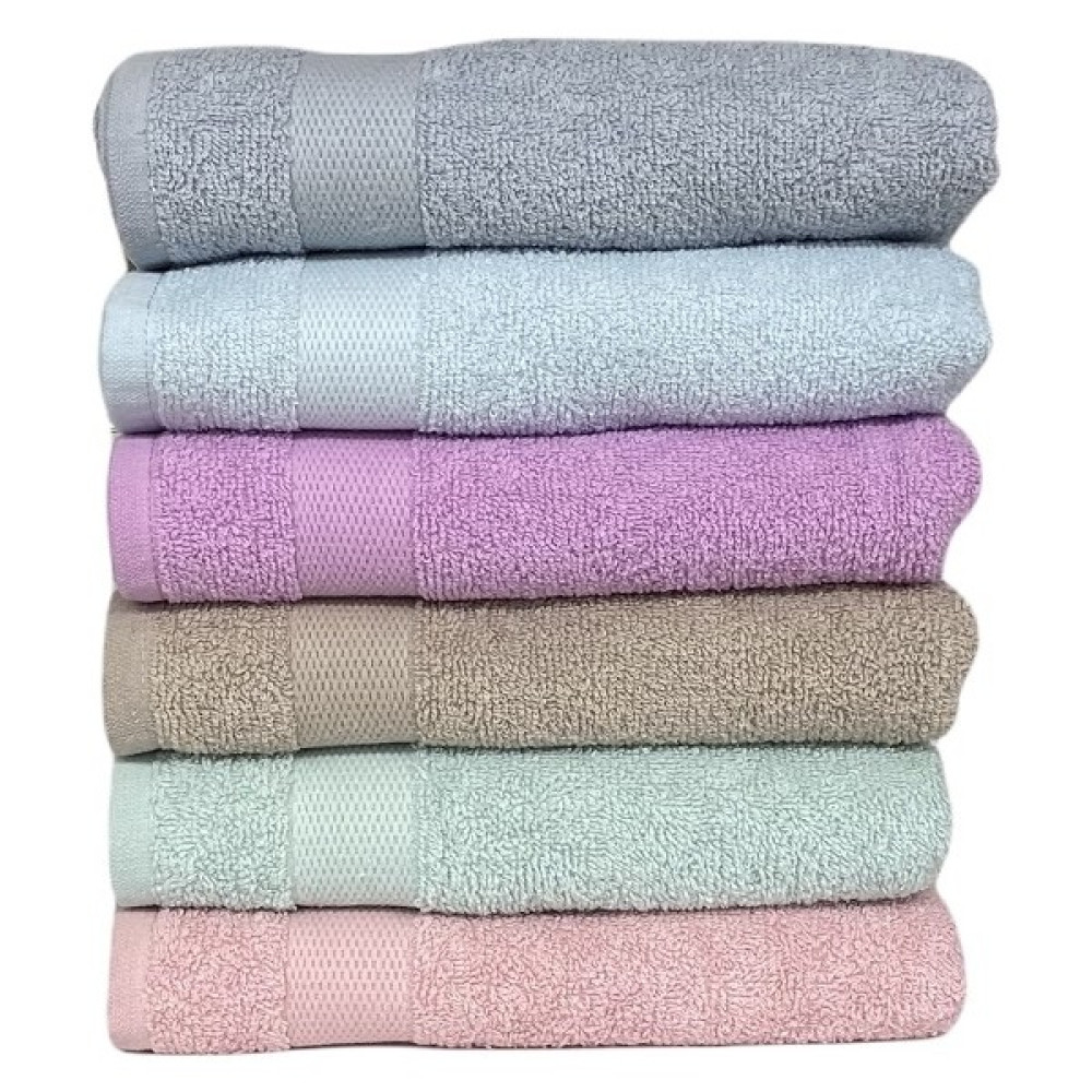 SoftPlus Pamuk 6'lı El Havlusu Seti - Renkli - 40 x 70 cm El / Yüz Havlusu Fiyatı