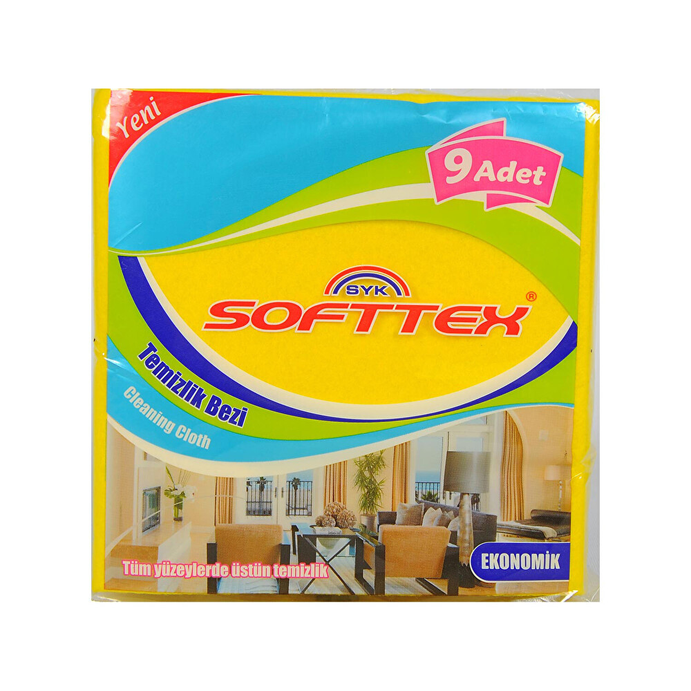 Softtex 9'lu Sarı Temizlik Bezi Temizlik Malzemeleri Fiyatı
