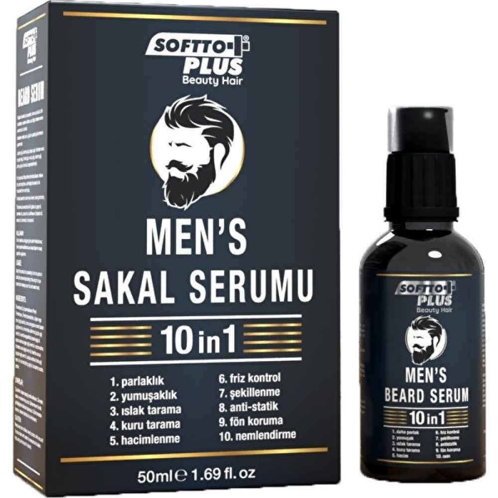 Softto Plus 10IN1 Men's Sakal Serumu Cilt ve Yüz Bakımı Fiyatı
