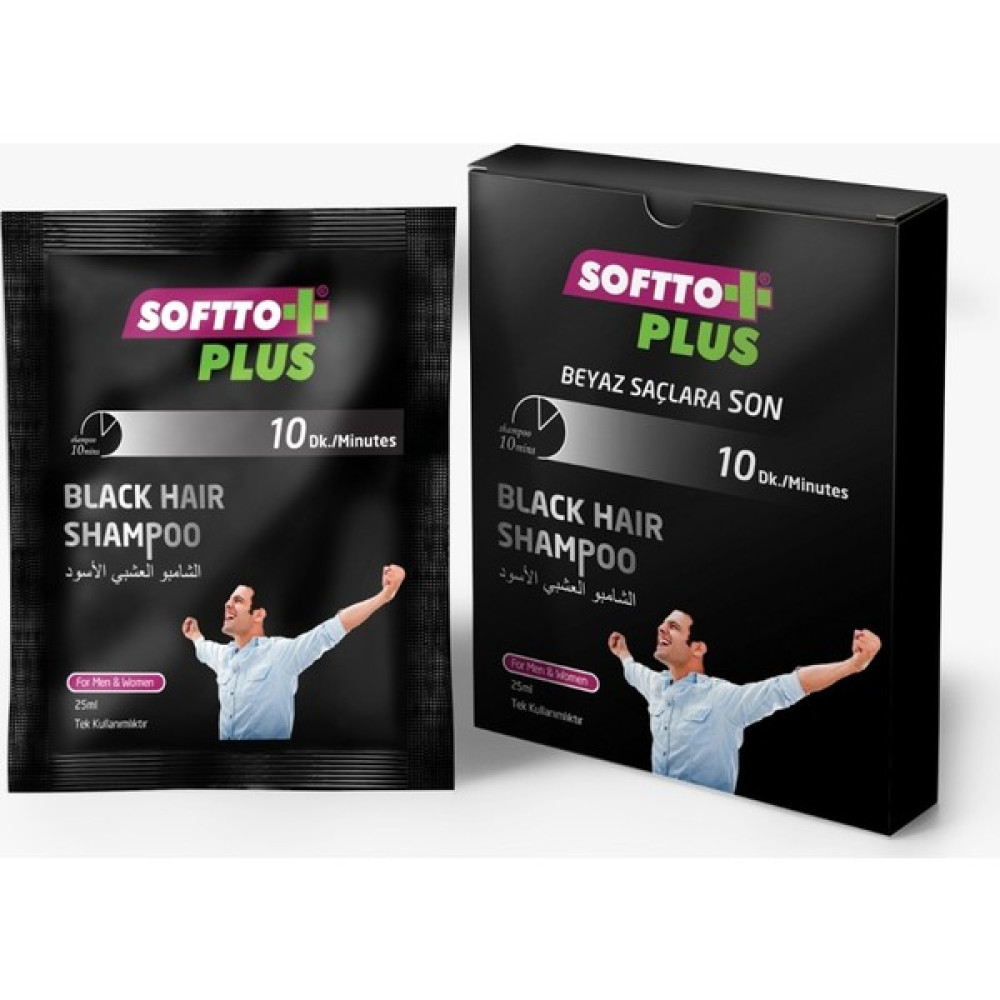 Softto Plus Beyaz Ve Gri Kapatıcı Siyah Saçlar Için Özel Şampuan 21 Ml Şampuan ve Saç Kremi Fiyatı