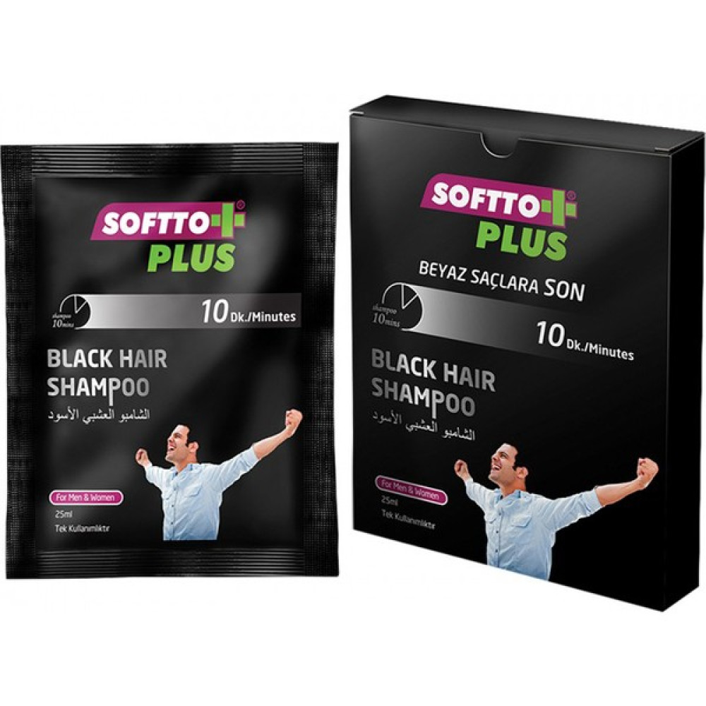 Softto Plus Black Hair Şampuan Saç Siyahlatıcı Tek Kullanımlık 25 ml - yok Şampuan ve Saç Kremi Fiyatı
