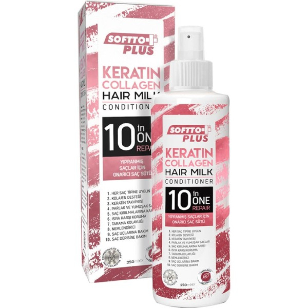 Softto Plus Keratin & Colajen Saç Sütü 250 ml Saç Şekillendirici Sprey Fiyatı