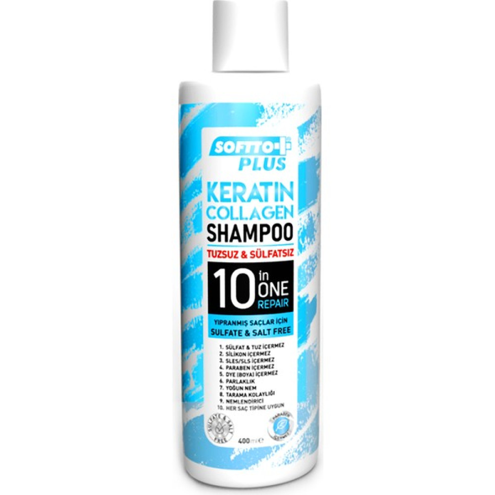 Softto Plus Keratin & Collagen Tuzsuz Şampuan 400 ML Şampuan ve Saç Kremi Fiyatı