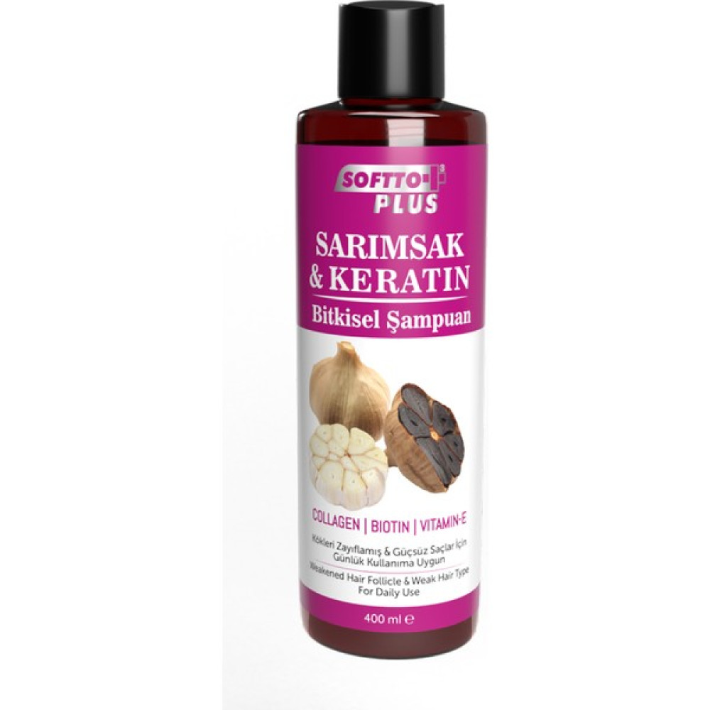 Softto Plus Sarımsak & Keratin Bitkisel Şampuan 400 ml Şampuan ve Saç Kremi Fiyatı