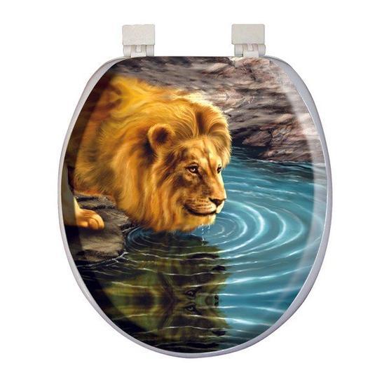 Softy 1043 Aslan Desen Classic Süngerli Desenli Klozet Kapağı Klozet Kapağı Fiyatı