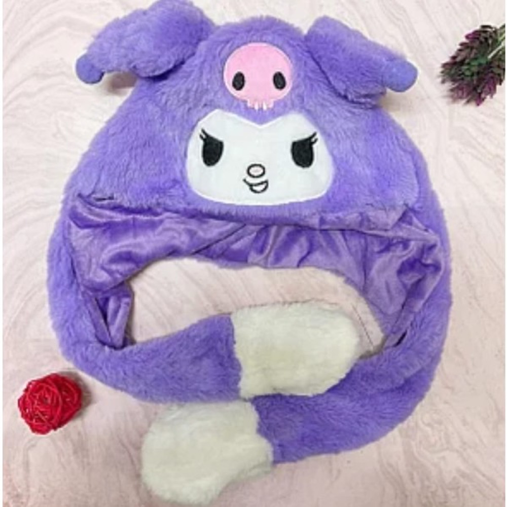 Sofun Sevimli Kulakları Kalkan Kuromi Işıklı Peluş Şapka Çocuk Şapkası Fiyatı
