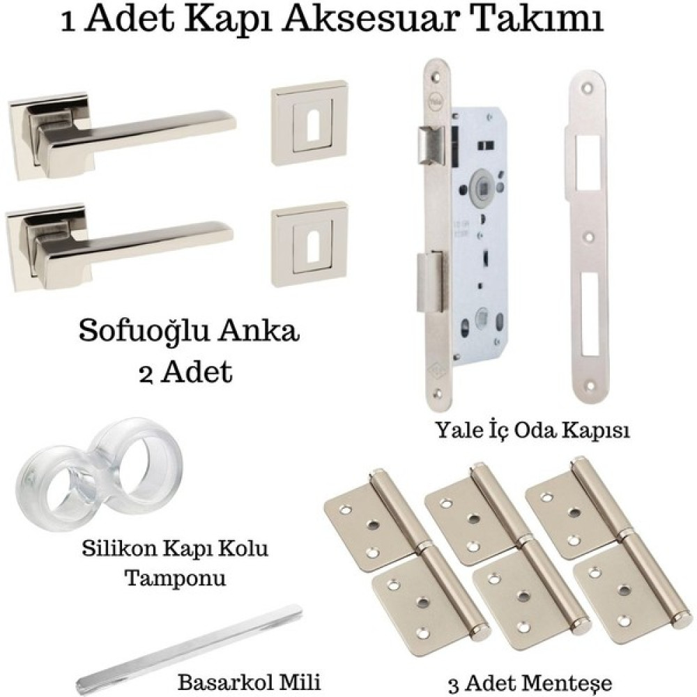 Sofuoğlu Sf-Anka Iç Oda Kapı Kolu Takımı (Kilit + Menteşe Dahil) Oto, Bahçe, Yapı Market Fiyatı