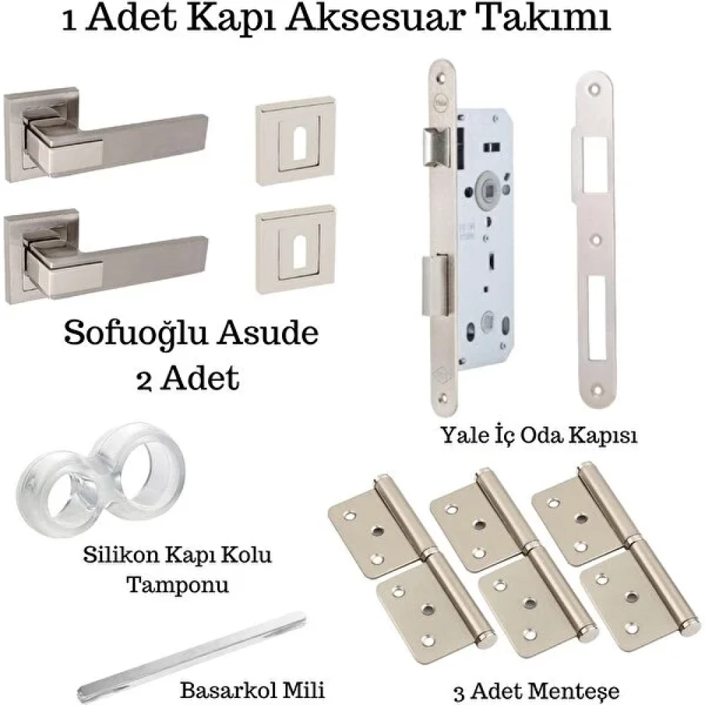 Sofuoğlu Sf-Asude Iç Oda Kapı Kolu Takımı (Kilit + Menteşe Dahil) Oto, Bahçe, Yapı Market Fiyatı
