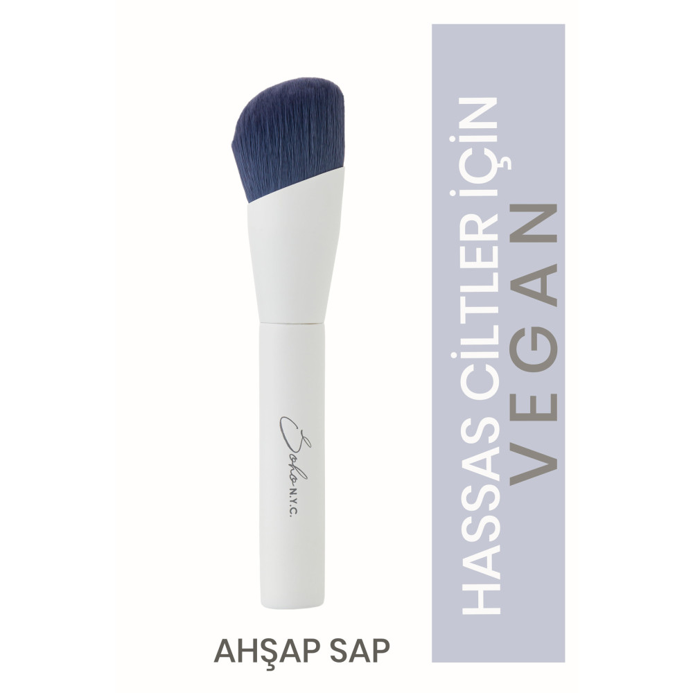 Soho N.Y.C. Vegan Damla Fondöten Makyaj Fırçası-v702 Ahşap Sap 13.5cm Makyaj Fırça ve Aksesuarları Fiyatı