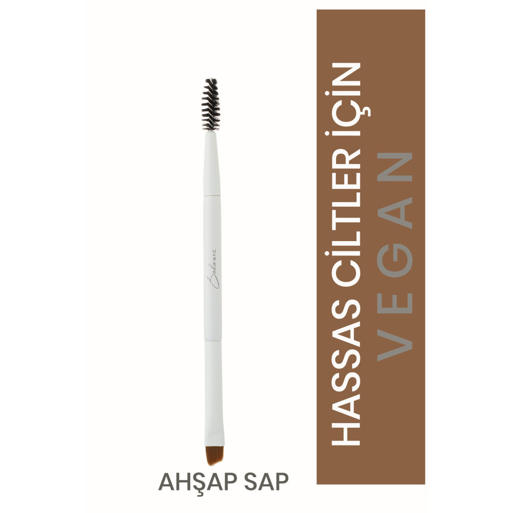 Soho N.Y.C. Vegan Kaş-kirpik Makyaj Fırçası-v710- Ahşap Sap 14.5cm Makyaj Fırça ve Aksesuarları Fiyatı