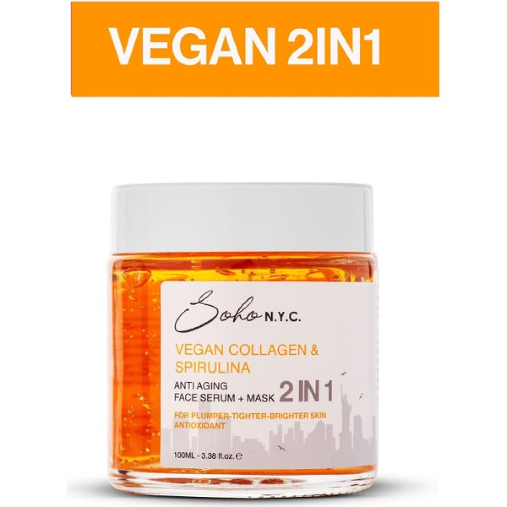 Soho N.y.c. Vegan Kolajen Anti Aging-Yaşlanma Karşıtı Durulanmayan Maske Etkili Serum 100 ml Anti-Aging / Yaşlanma Karşıtı Fiyatı