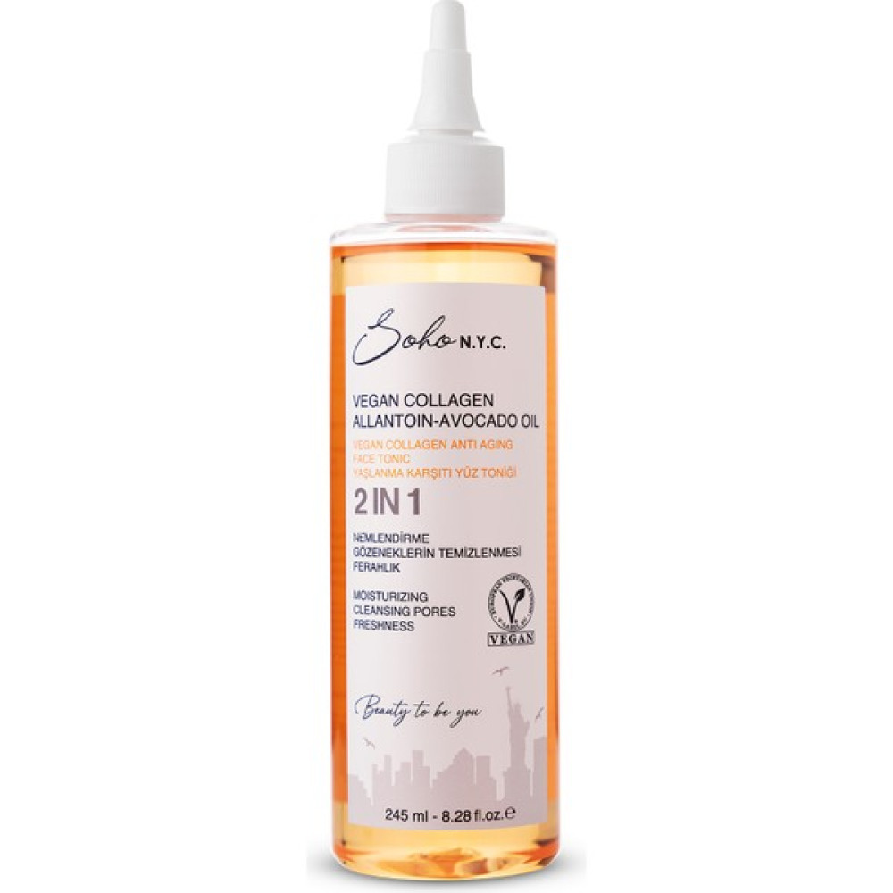 Soho N.y.c. Vegan Kolajen Anti Aging Yüz Toniği 245 ml Cilt Temizleme ve Peeling Fiyatı