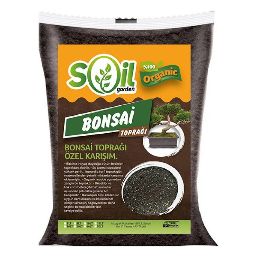 Soil Garden Bonsai Toprağı Zenginleştirilmiş 20 lt Bitki Fiyatı