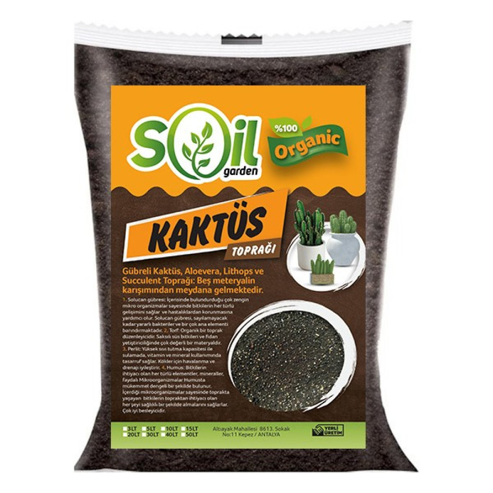 Soil Garden Kaktüs Toprağı 40 lt Bitki Fiyatı