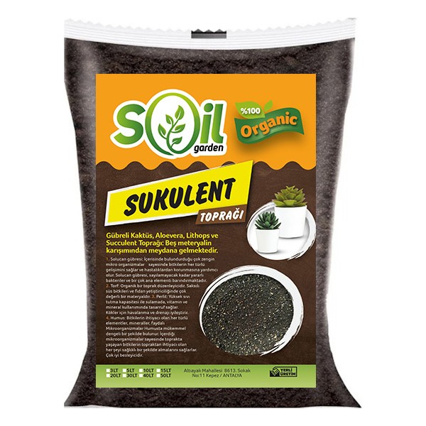 Soil Garden Sukulent Toprağı Özel Karışım 50 lt Bitki Fiyatı