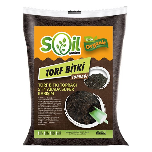Soil Garden Torf Bitki Toprağı 5'i Bir Arada Süper Karışım 20 lt Bitki Fiyatı