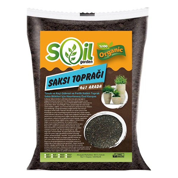 Soil Garden Torf Saksı Toprağı 4 `ü 1 Arada 5 lt Bitki Fiyatı