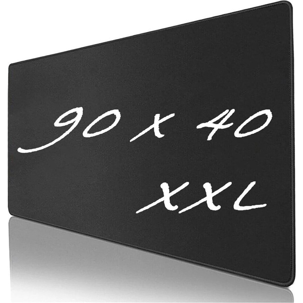 Soillium Kenar Dikişli Düz Şık Tasarım Siyah Kaydırmaz 90CMX40CM Siyah Mause Ped Gaming Oyuncu Mouse Pad Mousepad Klavye Fare Altlığı Mouse Pad Fiyatı