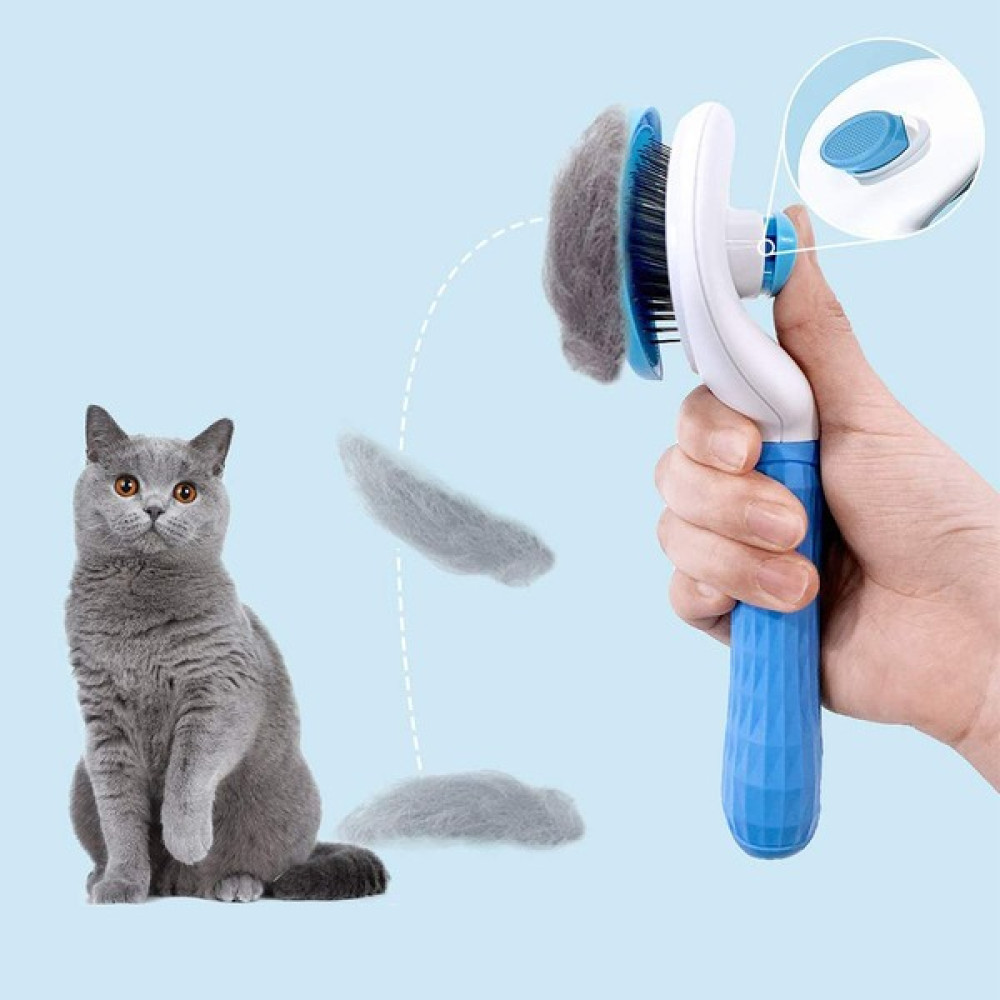 Soillium Otomatik Temizlenen Tuşlu Evcil Hayvan Tarağı Tüy Toplama Fırçası Kedi Köpek Tüy Toplayıcı Tarak Evcil Hayvan Ürünleri Fiyatı