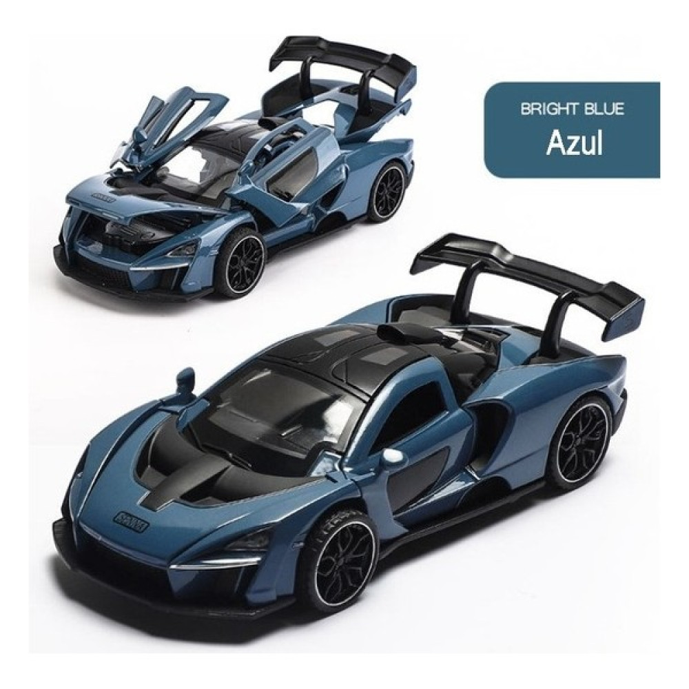 Soir Mclaren-Senna 2018 132 Model Alaşım Araba Koleksiyonu (Yurt Dışından) - Açık Mavi Oyun & Hobi Fiyatı