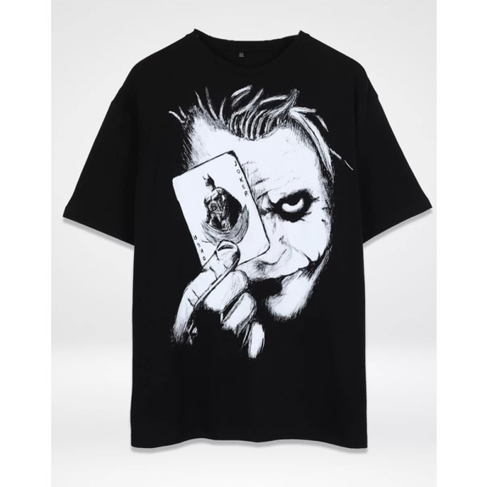 Sokak Butik Ty Joker Sırt Baskılı Siyah Oversize Unisex Tshirt Erkek T-shirt Fiyatı