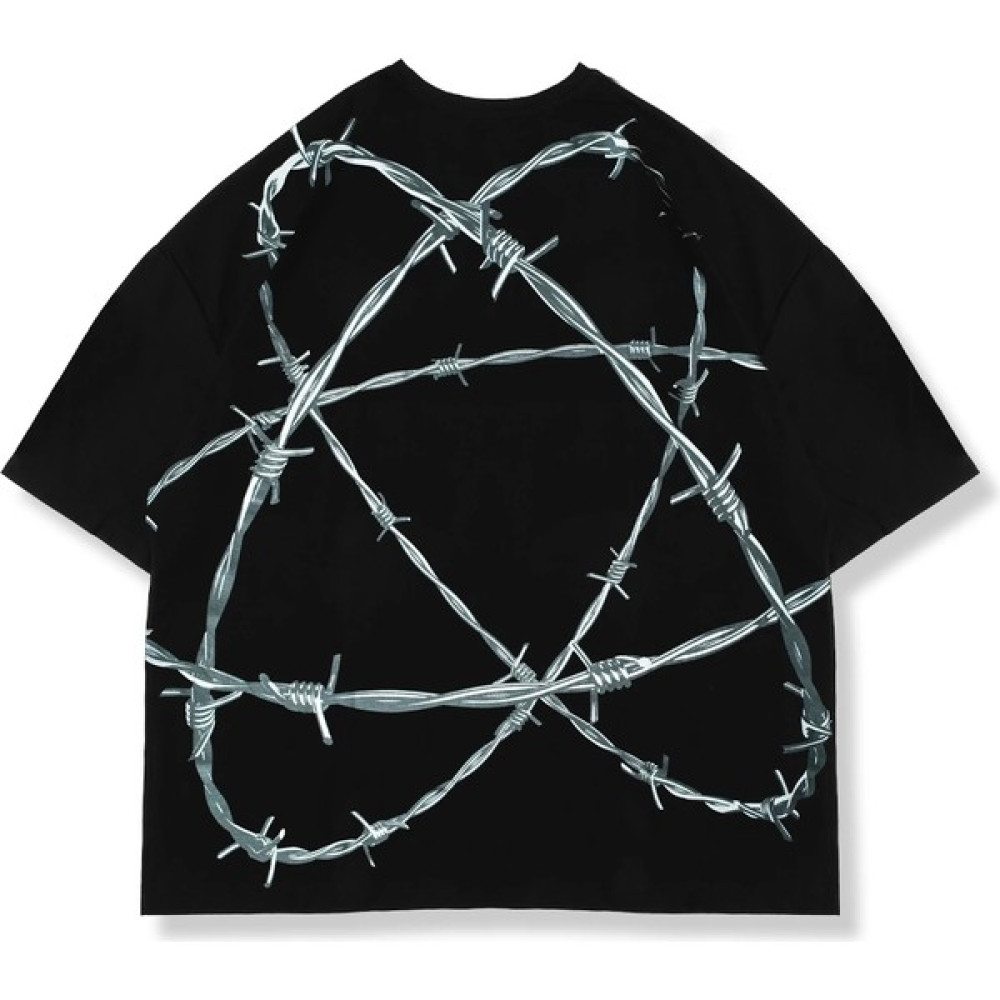 Sokak Butik Ty Manson Sırt Baskılı Siyah Unisex Oversize Tshirt Erkek T-shirt Fiyatı