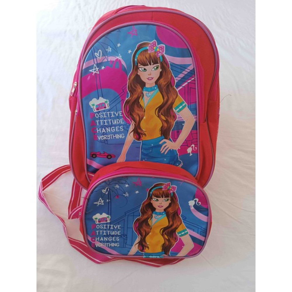 Sökmen Center Kahverengi Saçlı Barbie Bebek Kız Çocuk Sırt Çantası ve Beslenme Çantası Unisex Sırt Çantası Fiyatı