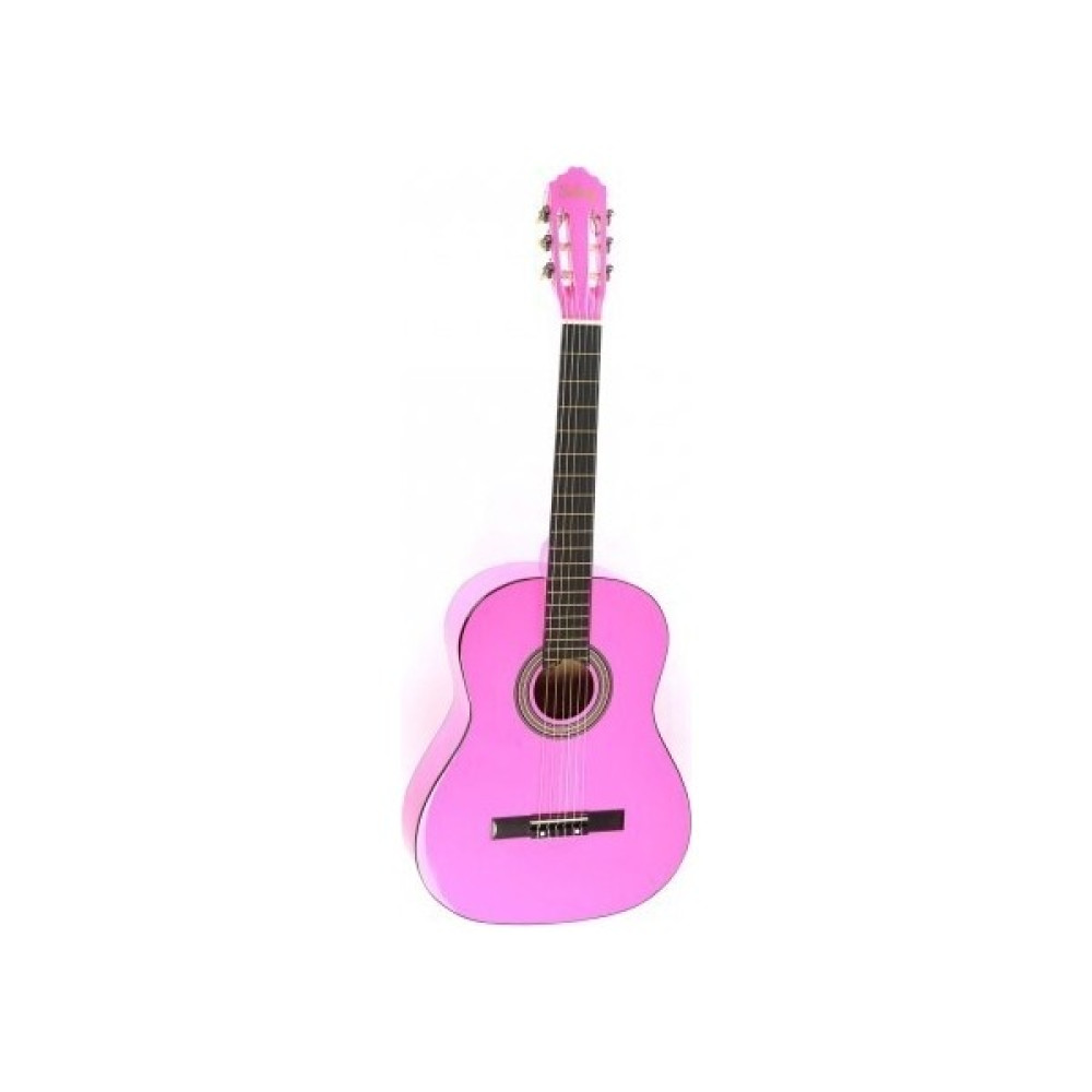 SOLAK PEMBE RENK KLASİK GİTAR - 4/4 BOY ÖĞRENCİ GİTARI KILIF ve PENA HEDİYE ! Klasik Gitarlar Fiyatı
