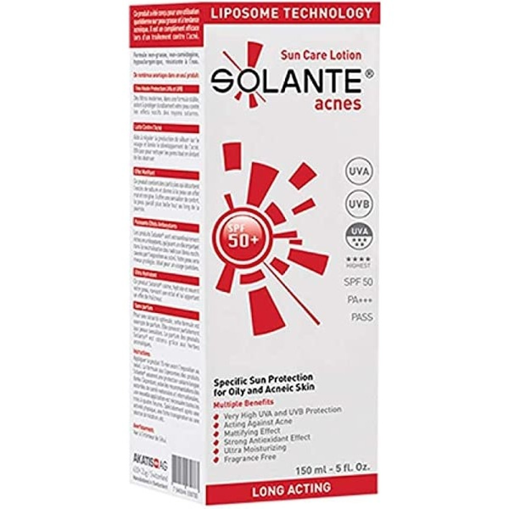 Solante Acnes SPF 50+ Güneş Koruyucu Losyon 150 ml Güneş Kremleri ve Losyonları Fiyatı
