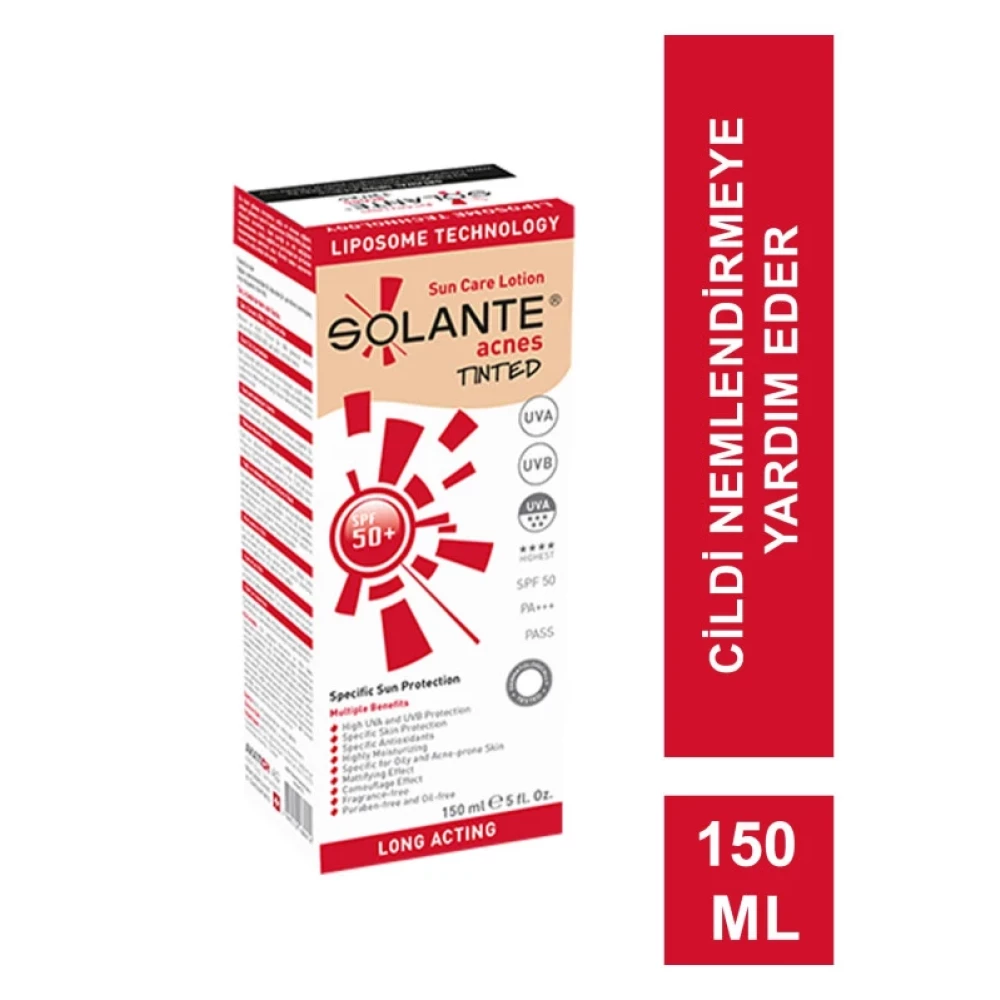 Solante Acnes Tinted Spf 50 Gunes Losyonu 150 Ml Güneş Kremleri ve Losyonları Fiyatı