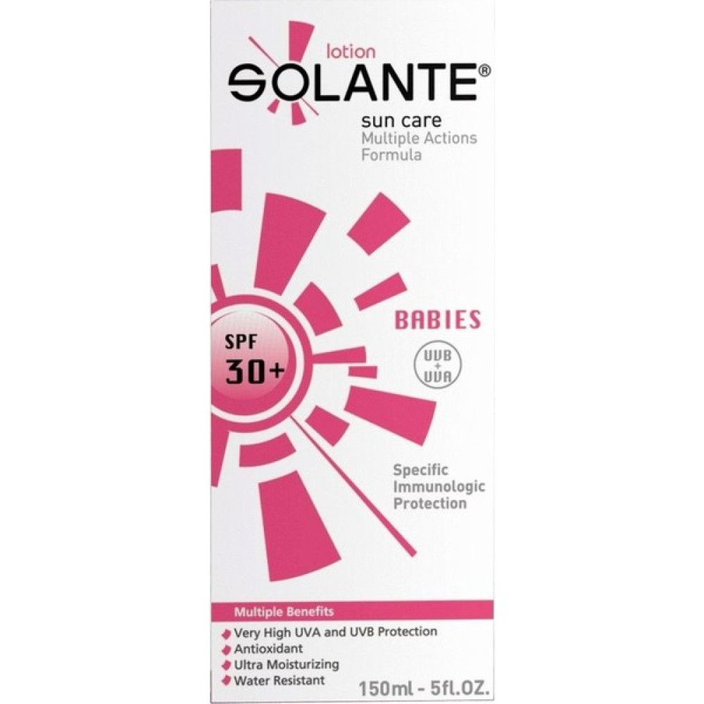 Solante Babies Sun Care Lotion SPF30+ 150ml - Bebekler İçin Güneş Koruyucu Losyon Güneş Kremleri ve Losyonları Fiyatı