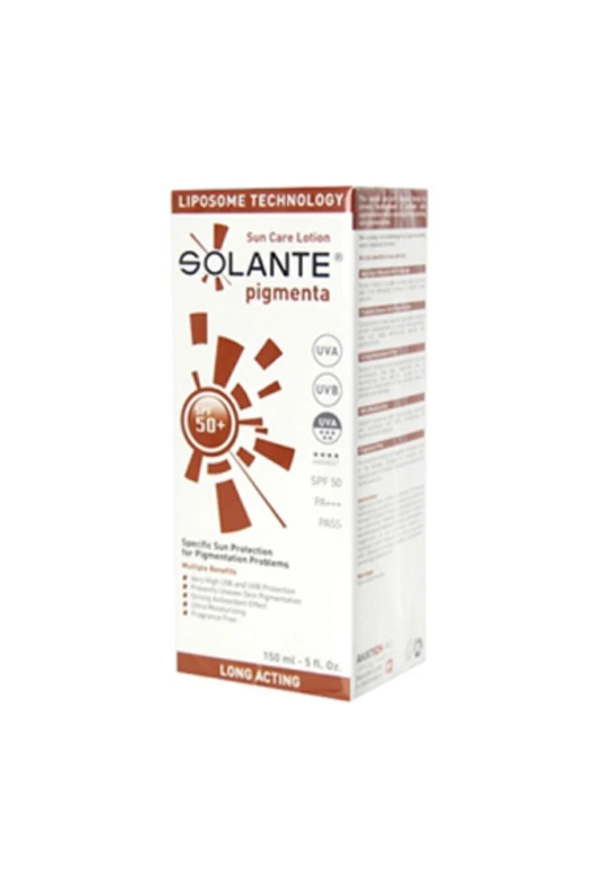 Solante Pigmenta Lekeli Ciltler Için Güneş Koruyucu Losyon Spf 50+ 150 ml" Güneş Kremleri ve Losyonları Fiyatı