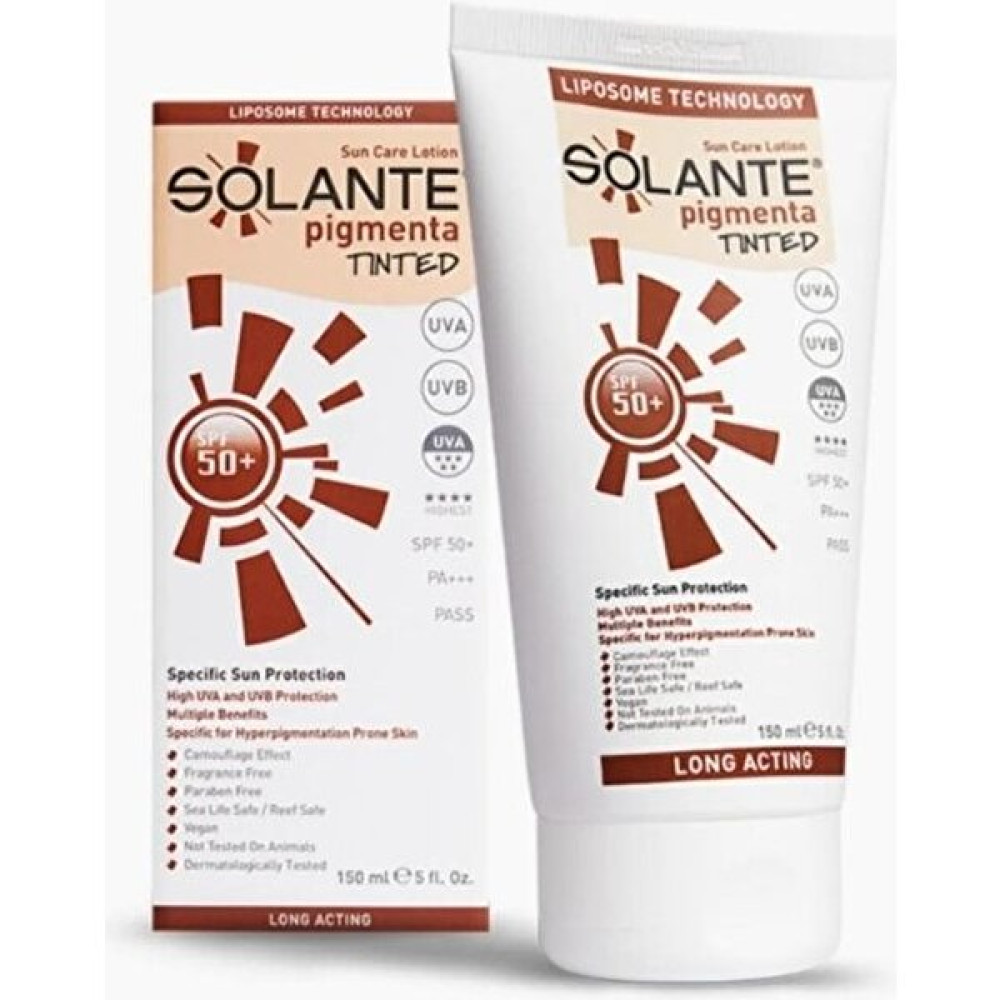 Solante Pigmenta Tinted Güneş Koruyucu Losyon Spf 50 150 ml Güneş Kremleri ve Losyonları Fiyatı
