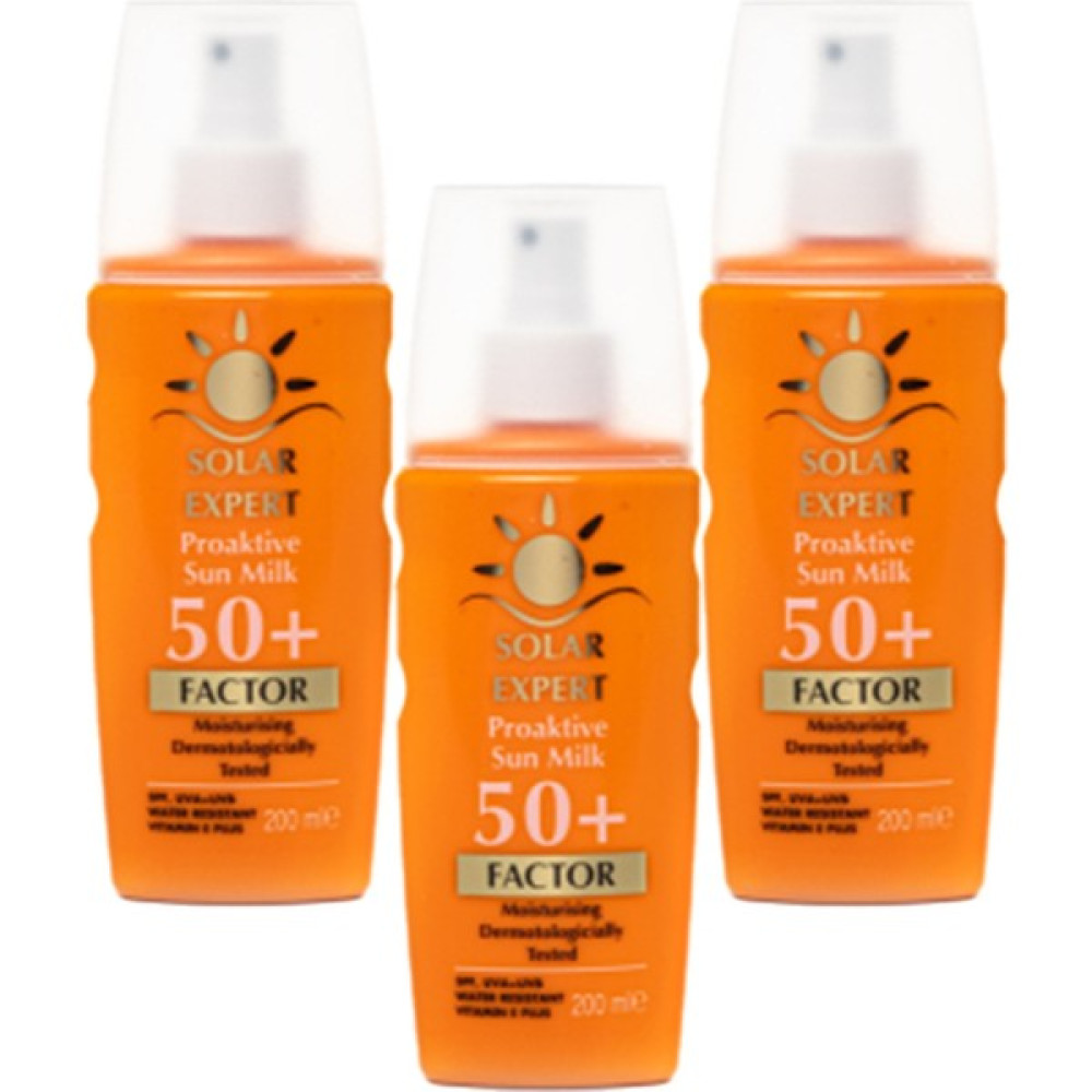 Solar Expert Vücut Güneş Kremi Spf 50+ 3'lü Avantaj Paketi Güneş Kremleri ve Losyonları Fiyatı