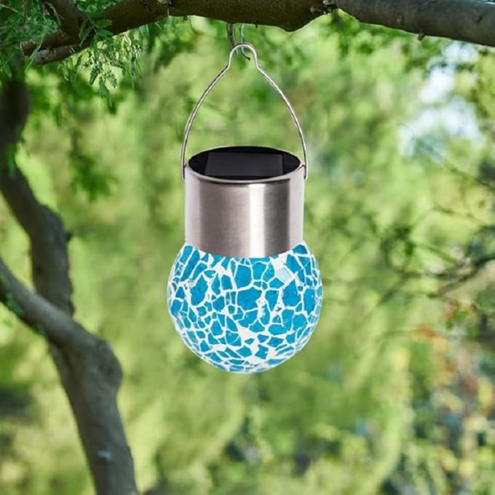 Solar Small Cracked Bottle Lights Güneş Enerjili Mavi Renkli Mozaik Görünümlü Cam Aydınlatma Oto Boyaları Fiyatı